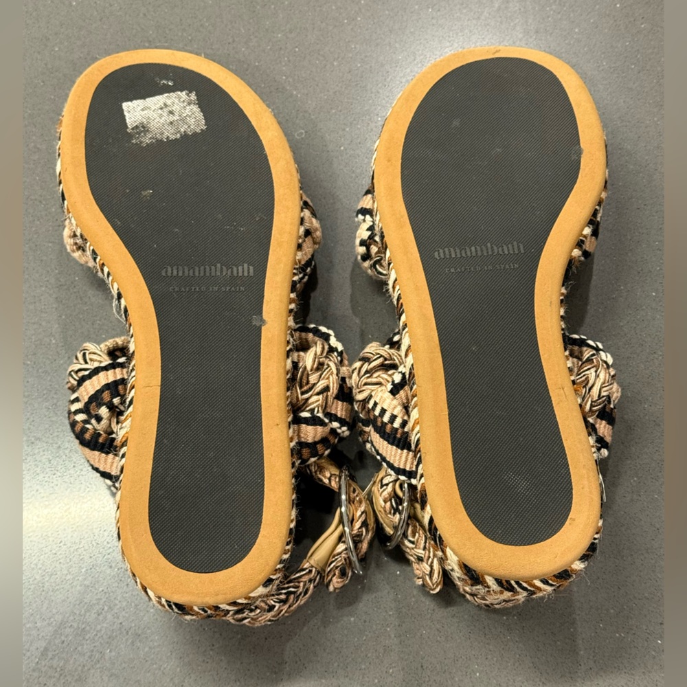 AMAMBAIH Maria Flatform Sandal in Sand Size 37 US 7 - Picture 9 of 15